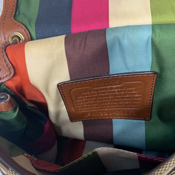 Coach Vintage Authentic Leather and Canvas Bag - Picture 8 of 10